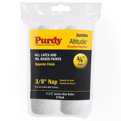 Purdy Altitude Poly Micro 4.5 in. W X 3/8 in. Jumbo Mini Paint Roller Cover 2 pk
