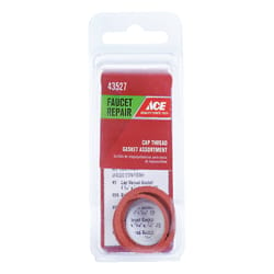 Ace Assorted in. D Rubber Cap Thread Gasket 10 pk