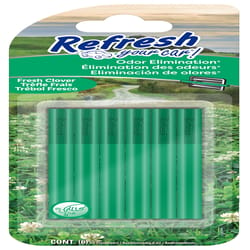 Refresh Your Car! Fresh Clover Scent Car Vent Clip Solid 6 pk