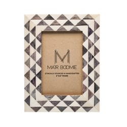 Matr Boomie Varuna Gray Bone Picture Frame 8.5 in. H X 6.5 in. W