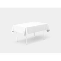 Sorbco White Plastic Insect Repellent Tablecloth