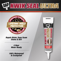 DAP Kwik Seal Ultra White Siliconized Acrylic Kitchen and Bath Sealant 5.5 oz