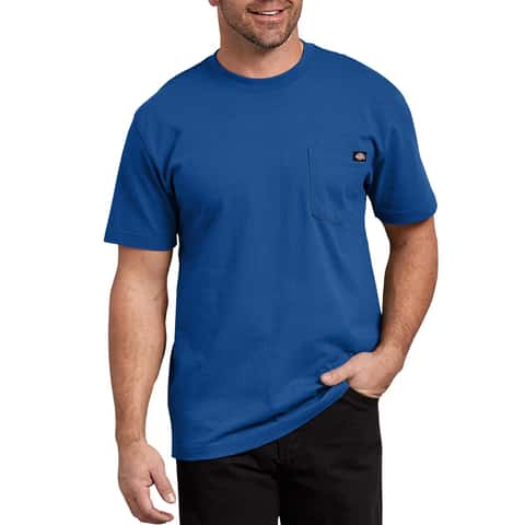 Dickies S Short Sleeve Men's Crew Neck Royal Blue Tee Shirt - Ace Hardware