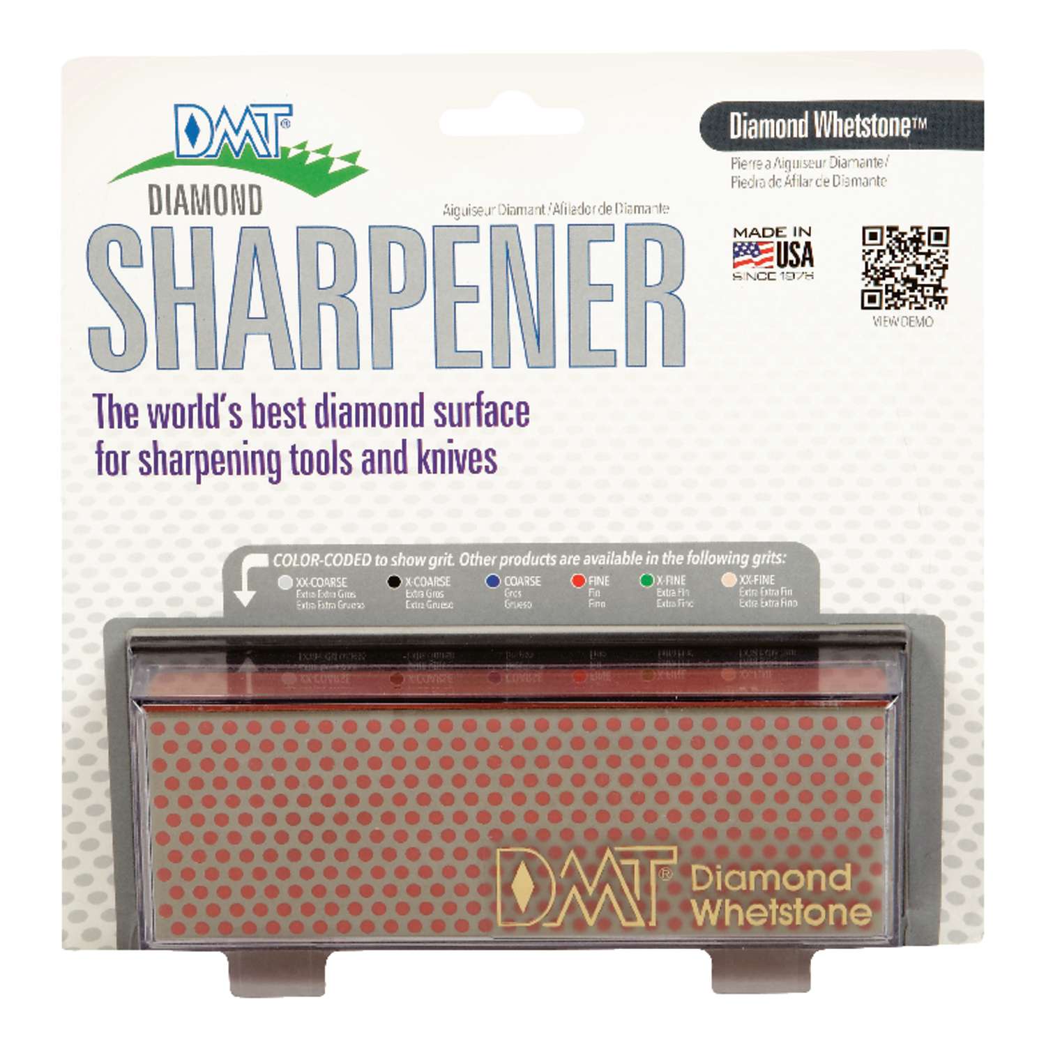 DMT Diamond Whetstone 6 in. L Diamond/Nickel Diamond Whetstone