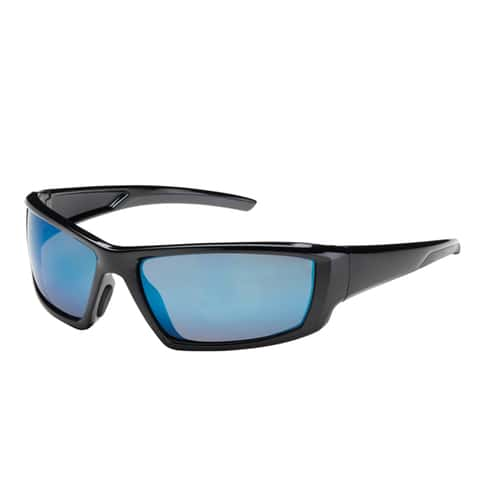 Stihl Black Work Glasses, Blue Mirror Lens