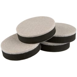 SuperSliders Felt Self Adhesive Protective Pad Brown Round 2.5 in. W X 2.5 in. L 4 pk