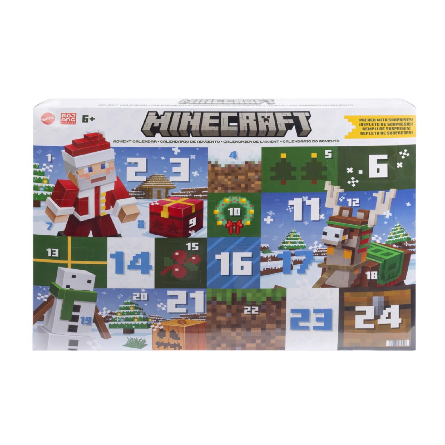 Minecraft Advent Calendar Multicolored 24 pc