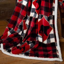 Carstens Inc 68 in. H X 54 in. L Multicolored Polyester Plush Throw Blanket