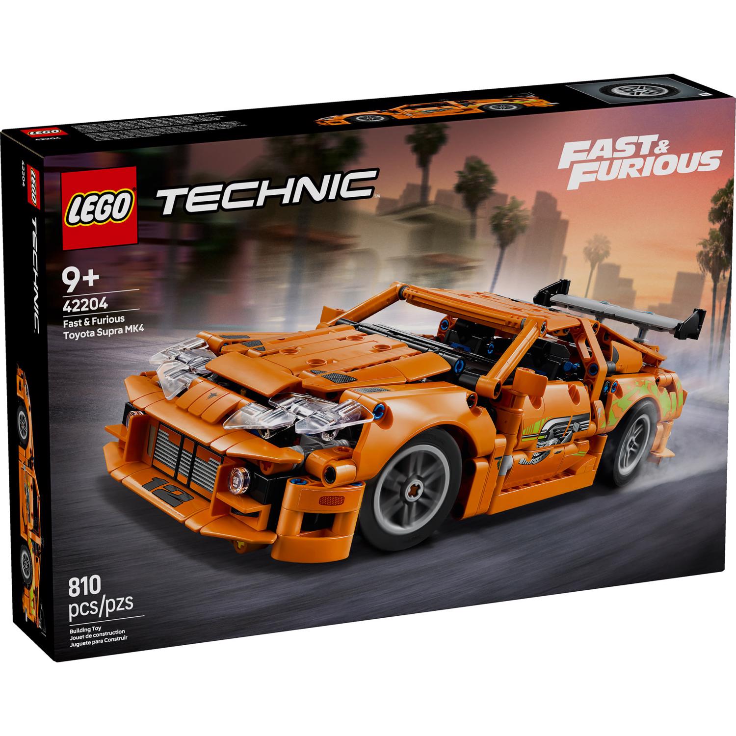 LEGO Technic Fast and Furious Toyota Supra MK4 Building Set Multi 810 pc