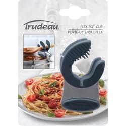 Trudeau Charcoal Silicone/Stainless Steel Flex Pot Clip