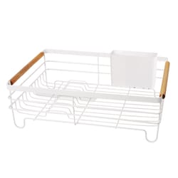 OGGI 17 in. L X 12 in. W X 6 in. H White Metal Dish Drainer