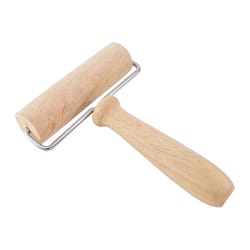 R&M International Corp Brown Wood Pastry/Pizza/Fondant Roller