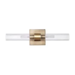 Globe Electric Richter Matte Gold 2 lights Incandescent Vanity Light Wall Mount