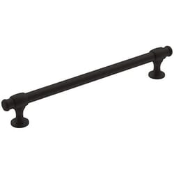 Amerock Winsome Traditional Rectangle Cabinet Pull 7-9/16 in. Matte Black 1 pk