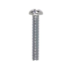 HILLMAN No. 1/4-20 Ga. X 1-1/2 in. L Combination Round Head Zinc-Plated Steel Machine Screws 100 pk