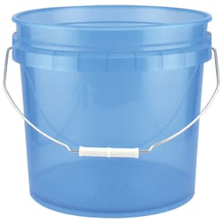 Leaktite Translucent Blue 3.5 gal Plastic Bucket