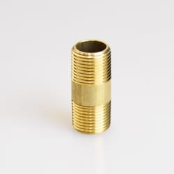 ATC 3/8 in. MPT 3/8 in. D MPT Yellow Brass Nipple 1-1/2 in. L