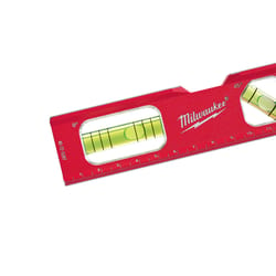 Milwaukee 10.5 in. Aluminum Magnetic Compact Billet Torpedo Level 3 vial