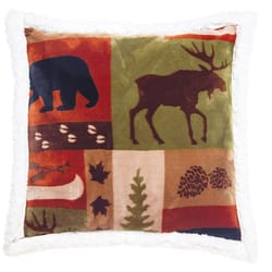 Carstens Inc 18 in. H X 18 in. L Multicolored Polyester Pillow