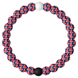Lokai MLB Unisex Boston Red Sox Round Blue/Red Bracelet Silicone Water Resistant Size 7.5