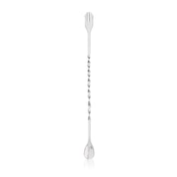 True Trident 5 ml Silver Stainless Steel Cocktail Spoons