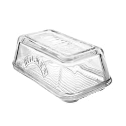 Kilner 3.93 in. W x 6.69 in. L Clear Glass Butter Dish