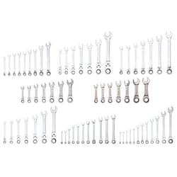 Craftsman Metric and SAE Ratcheting Box Wrench Set 67 pc