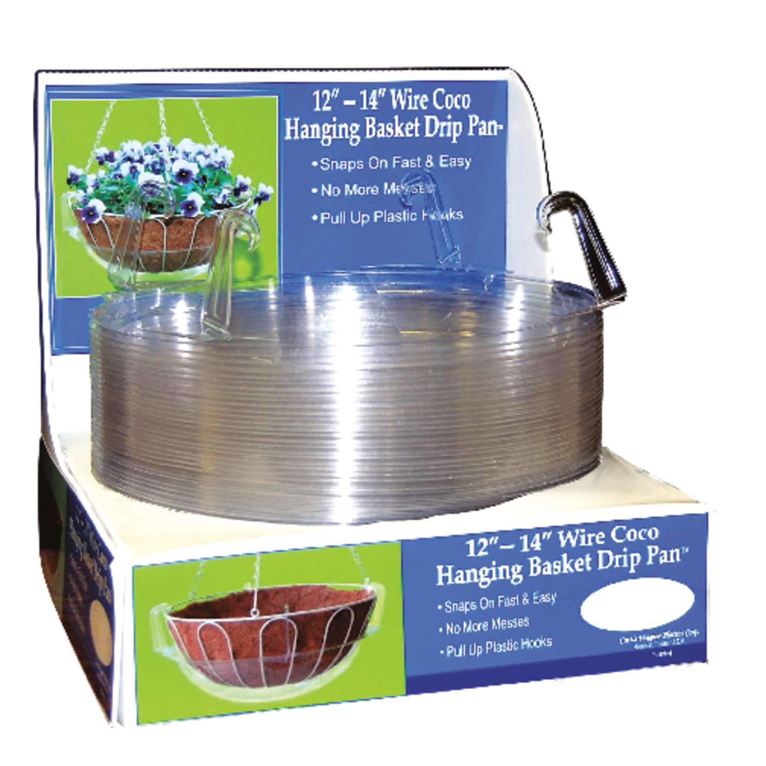 Curtis Wagner Plastics Plastic Hanging Basket Drip Pan Clear Ace Hardware