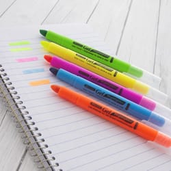 Bazic Products Neon Color Assorted Bullet Tip Highlighter 5 pk