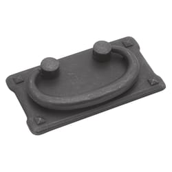 Hickory Hardware Old Mission Casual Ring Cabinet Pull 1-1/2 in. Antique finish Black 1 pk