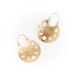 Matr Boomie Rajani Women's Indu Hoop Gold Earrings