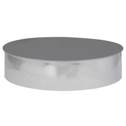 Imperial 8 in. X 8 in. X 8 in. Galvanized Steel Vent Tee Cap