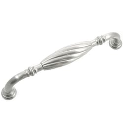 MNG French Twist Cabinet Pull 5 in. Satin Nickel 1 pk