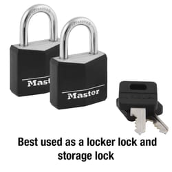 Master Lock 1-3/16 in. W Steel Double Locking Padlock