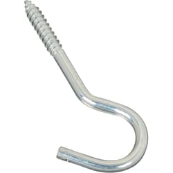 National Hardware Zinc-Plated Silver Steel 4-1/4 in. L Screw Hook 60 lb 1 pk