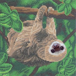 Crystal Art Craft Buddy Two Toed Sloth Craft Framed Kit Multicolored