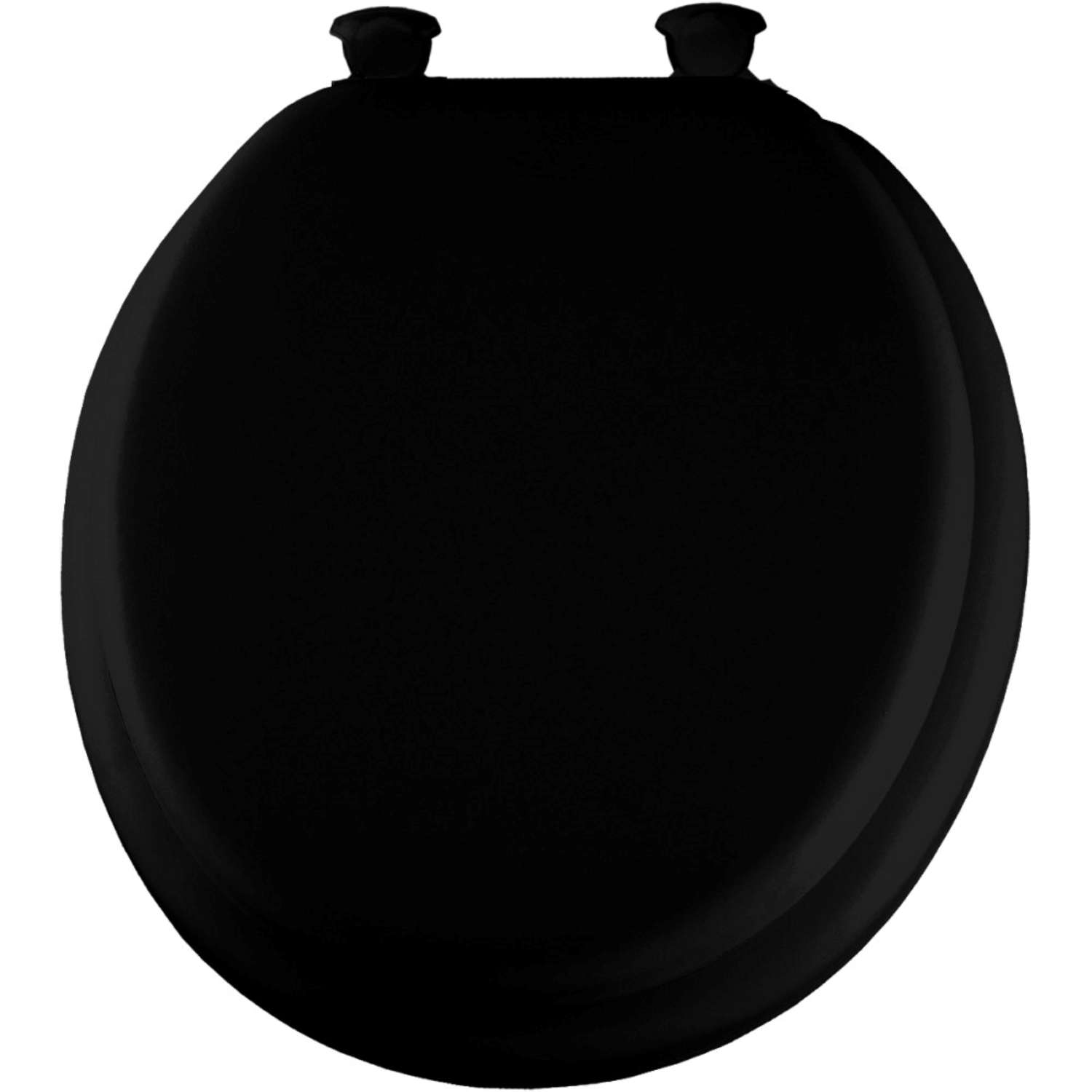 Bemis Round Black Soft Toilet Seat - Ace Hardware