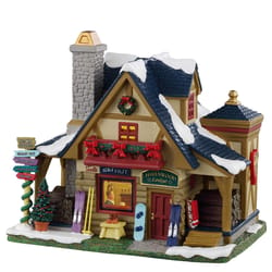 Lemax LED Multicolored Havenwood Lodge Christmas Village 7 in.