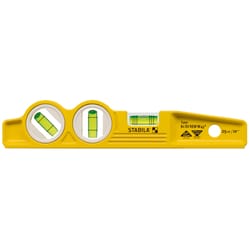 STABILA 10 in. Aluminum Magnetic Type 81 SMW45 Torpedo Level 3 vial