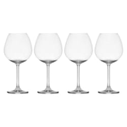 Lifetime Brands Mikasa 23 oz Clear Glass Lana Wine Glass Set