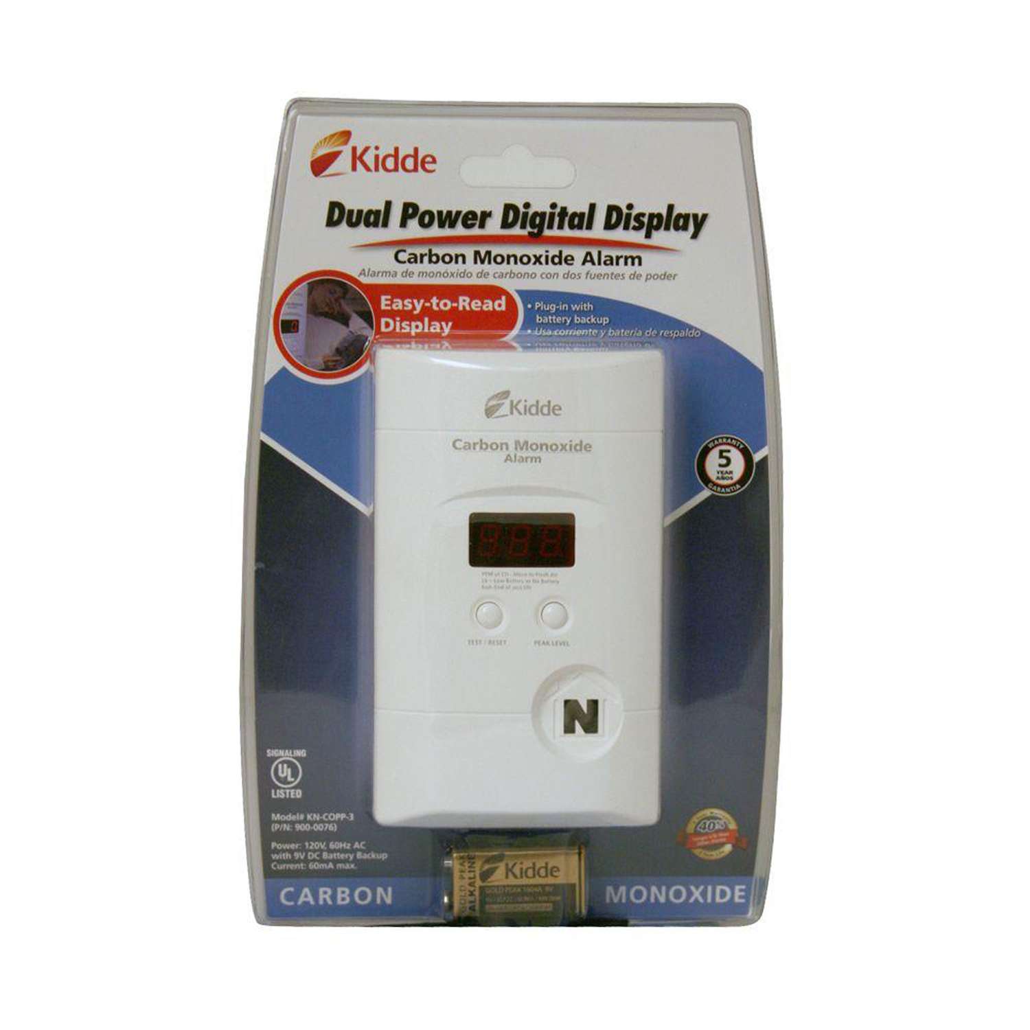 1pc Detector Monóxido Carbono Detector Alarma Monitor Gas Co