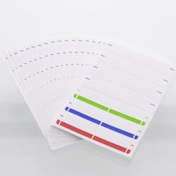 Bazic Products 3/5 in. H X 2-3/4 in. W Rectangle Assorted File Folder Label 126 pk