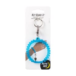 Nite Ize Band-It 2.5 in. D Plastic Blue Wristband Key Ring