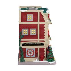 Lemax Multicolored Liberty Trail Fire House Christmas Village