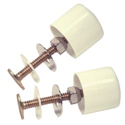 Danco Toilet Bolts and Caps White Plastic/Stainless Steel For Universal