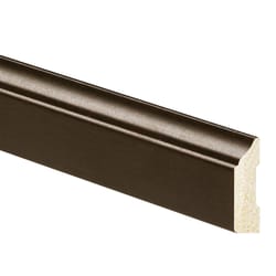 Inteplast Building Products 3/8 in. H X 1-5/16 in. W X 7 ft. L Prefinished Espresso Polystyrene Trim