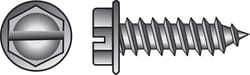 HILLMAN No. 8 Ga. X 1 in. L Slotted Hex Washer Head Sheet Metal Screws 100 pk