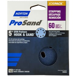 Norton ProSand 5 in. Zirconia Alumina Hook and Loop H831 Sanding Disc 60 Grit Coarse 10 pk