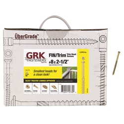 GRK Fasteners No. 8 X 2-1/2 in. L Star Coated W-Cut Screws 3500 pk