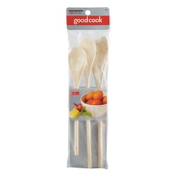 Good Cook Natural Wood Wooden Spoons